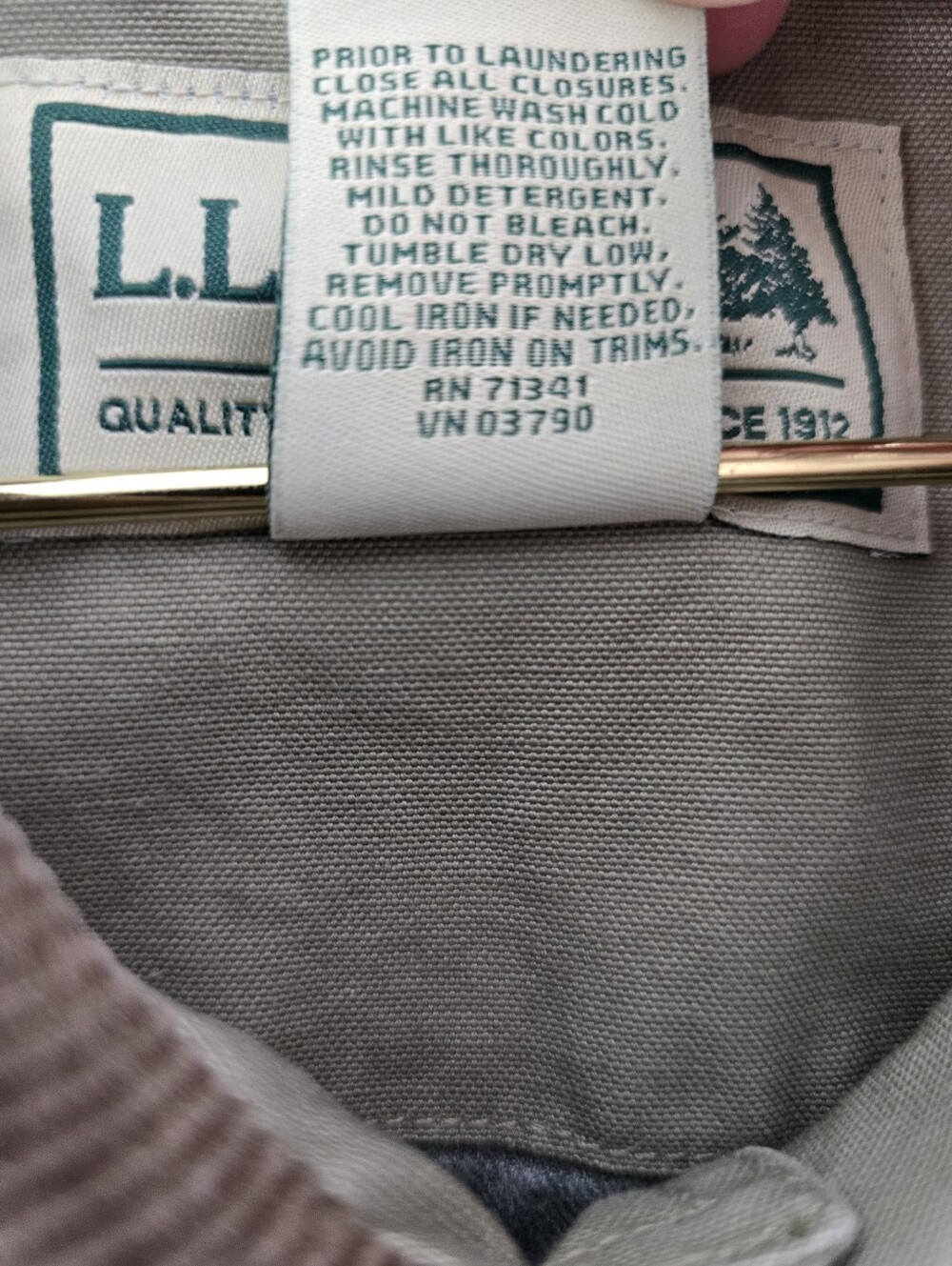 LL Bean Barn Jacket Corduroy Trim Vintage VTG 90s Y2k Chore Coat Button Front M - Picture 10 of 15
